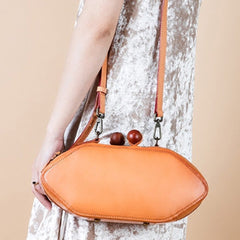 Handmade Genuine Leather Clutch Bag Crossbody Bag Shoulder Bag Purse For Women