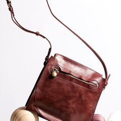 Handmade Leather Purse Messenger Bag Crossbody Bag Shoulder Bag Purse For Women
