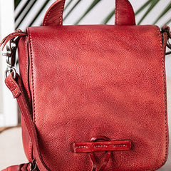 Handmade vintage purse leather crossbody bag purse shoulder bag for women