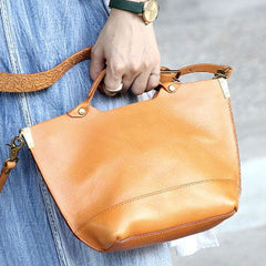 Handmade tote handbag shopper purse leather crossbody bag shoulder bag women