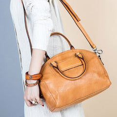 Handmade Genuine Leather Handbag Shopper Bag Crossbody Bag Shoulder Bag Purse For Women