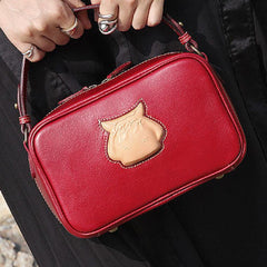 Handmade handbag purse leather crossbody bag purse shoulder bag for women