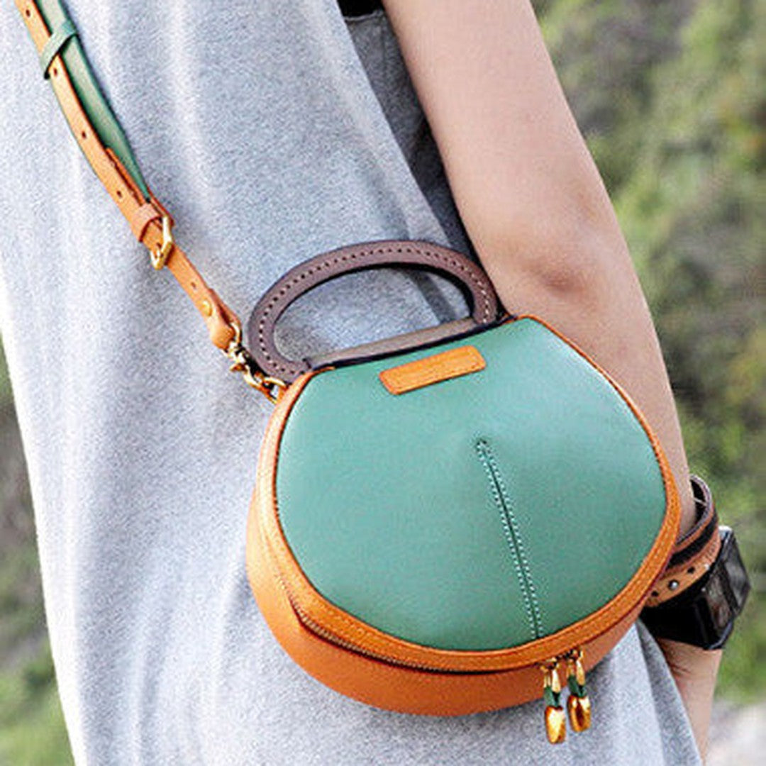 Handmade handbag Saddle purse leather crossbody bag purse shoulder bag for women