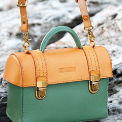 Handmade handbag mini purse leather crossbody bag purse shoulder bag for women