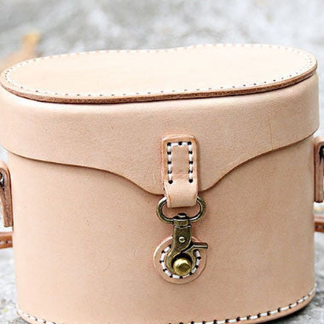 Handmade bucket purse leather crossbody bag purse shoulder bag for women