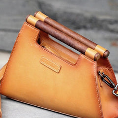 Handmade handbag purse leather crossbody bag purse shoulder bag for women