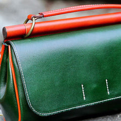 Handmade Leather Vintage Small Shoulder Bag purse crossbody bag for women