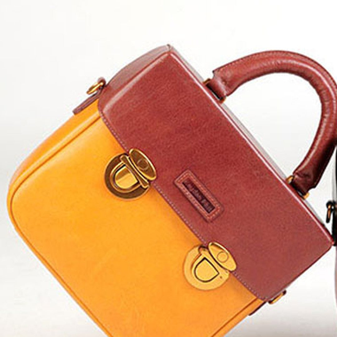 Genuine Leather Handbag Messenger Bag Crossbody Bag Shoulder Bag Purse For Women