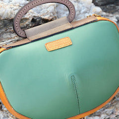 Handmade handbag Saddle purse leather crossbody bag purse shoulder bag for women