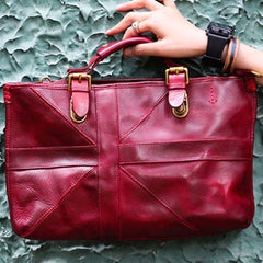 Handmade handbag briefcase purse leather crossbody bag purse shoulder bag for women