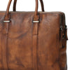 Brown leather men Briefcase large vintage shoulder laptop Briefcase Work Briefcase