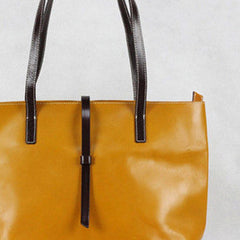 Handmade Leather bag tote shoulder bag black for women leather tote bag