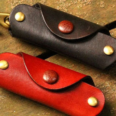 Handmade Leather Mens Cool Key Wallet Key Holder Car Key Case for Men