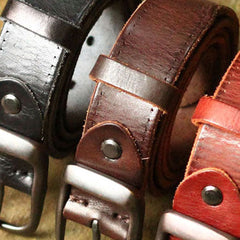 Genuine Leather Mens Leather Men Brown Black Belt for Men Cool Leather Belt