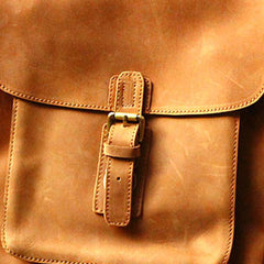 Genuine Leather Mens Cool Messenger Bag iPad Bag Chest Bag Bike Bag Cycling Bag For Men