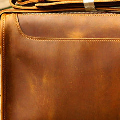 Genuine Leather Mens Messenger Bag Sling Bag Crossbody Bag Travel Bag Hiking Bag for men