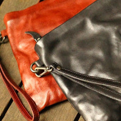 Genuine Leather Mens Cool Messenger Bag iPad Bag Chest Bag Bike Bag Cycling Evelope Cluth Bag For Men