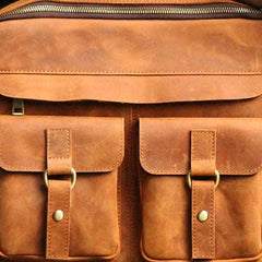 Genuine Leather Mens Cool Messenger Bag iPad Bag Chest Bag Bike Bag Cycling Evelope Cluth Bag For Men