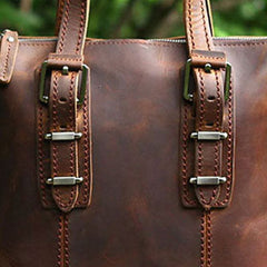 Genuine Leather Mens Cool Messenger Bag iPad Bag Chest Bag Bike Bag Cycling Briefcase Bag For Men