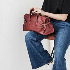 Handmade Genuine Leather Large Handbag Shopper Bag Crossbody Bag Shoulder Bag Purse For Women