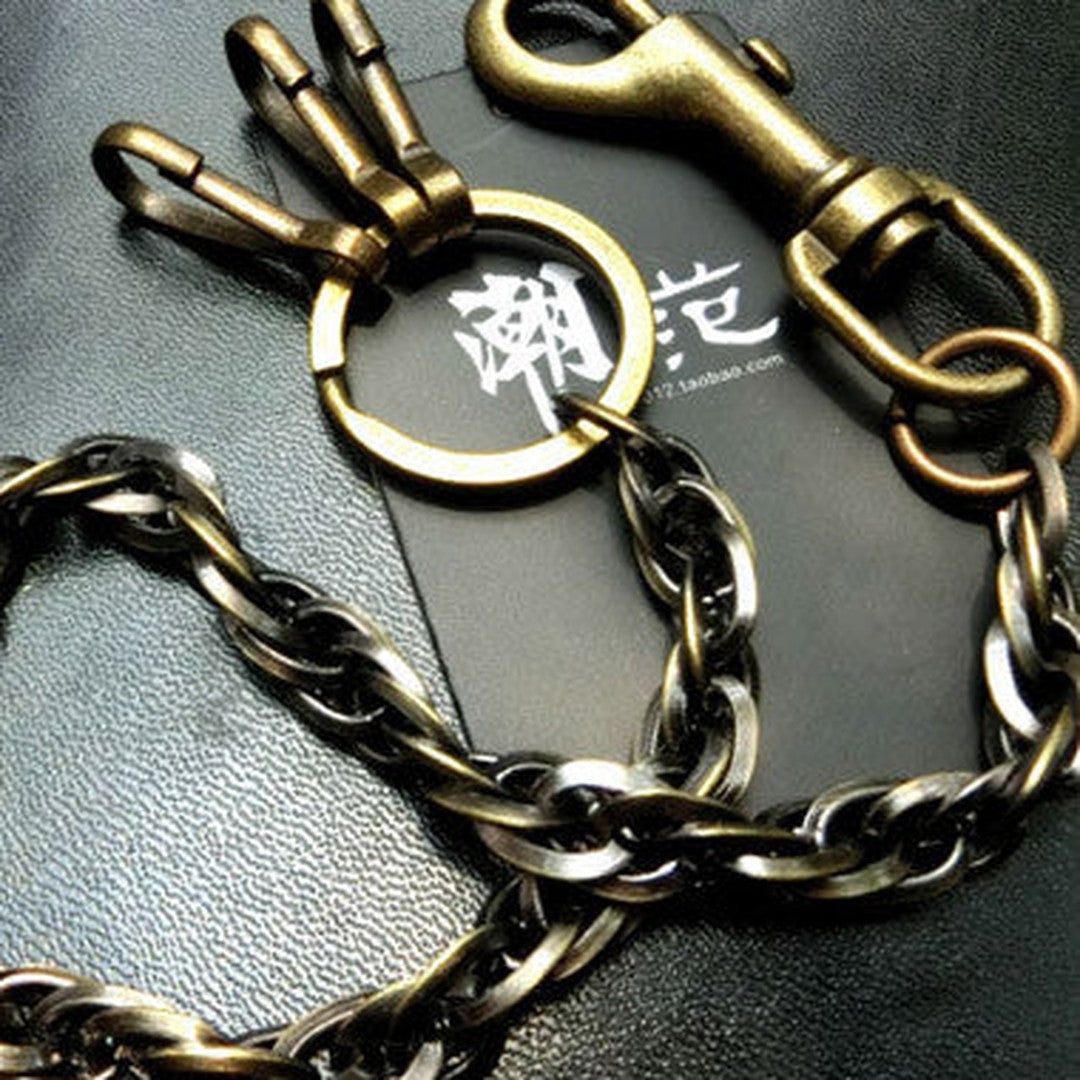 Brass Biker Wallet Chain Cool wallet Chain For Chain Wallet biker Wallet trucker Wallets