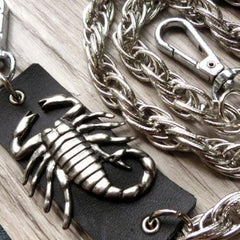 silver biker trucker punk scorpion hook wallet Chain for chain wallet biker wallet trucker wallet