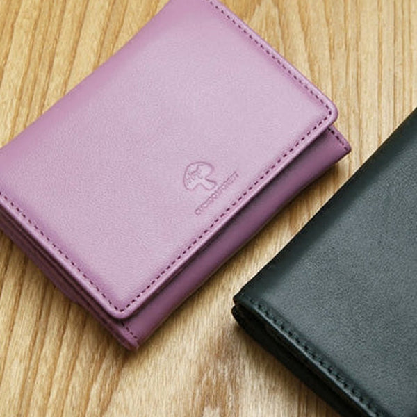 Genuine Leather Cute Slim billfold Trifold Wallet Card Holder Wallet Purse For Women Girl