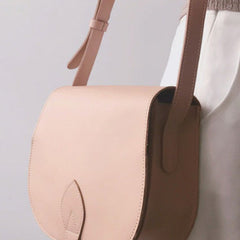 Genuine Leather Cute Crossbody Bag Saddle Bag Shoulder Bag Women Girl Fashion Leather Purse