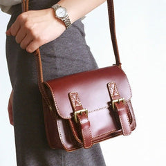 Genuine Leather Cute Crossbody Bag Messenger Bag Shoulder Bag Women Girl Leather Satchel Bag Purse