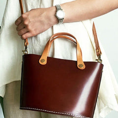 Genuine Leather Small Tote Bag Handbag Crossbody Bag Shoulder Bag Women Leather Purse
