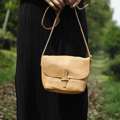 Handmade Leather Cute Messenger Bag Crossbody Bag Shoulder Bag Women Leather Purse
