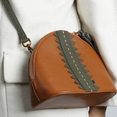 Genuine Leather Cute Crossbody Bag Shell Tassels Clutch Wallet Shoulder Bag Women Leather Purse