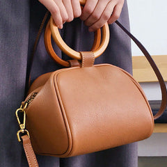 Genuine Leather Cute Doctor Bag Handbag Crossbody Bag Shoulder Bag Women Leather Purse