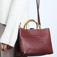 Genuine Leather Cute Handbag Crossbody Bag Shoulder Bag Women Leather Purse