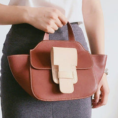 Genuine Leather Cute Bat Handbag Crossbody Bag Shoulder Bag Women Leather Purse