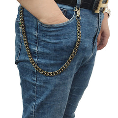 Vintage Brass Wallet Chain Biker Wallet Chain Cool Gold Pants Chain For Men