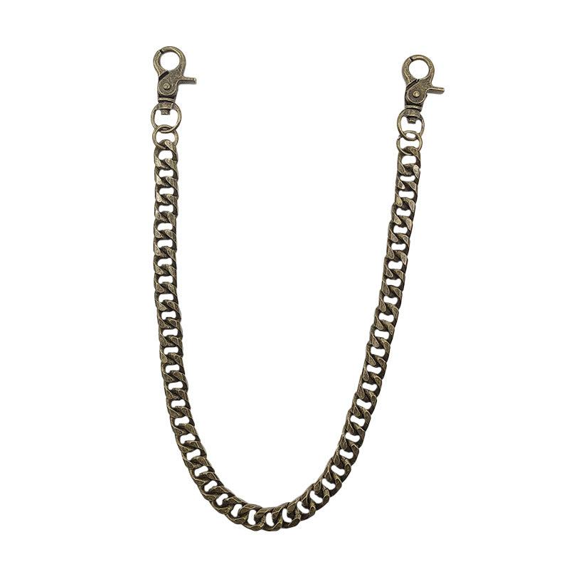 Vintage Brass Wallet Chain Biker Wallet Chain Cool Gold Pants Chain For Men