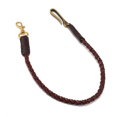 Best Leather Braided Wallet Chains With Hook Handmade Leather Biker Pants Chain For Men