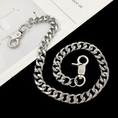 Cool Silver Biker Wallet Chain Vintage Silver Trousers Chain Wallet Chain For Men