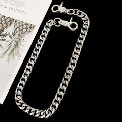 Cool Silver Biker Wallet Chain Vintage Silver Trousers Chain Wallet Chain For Men