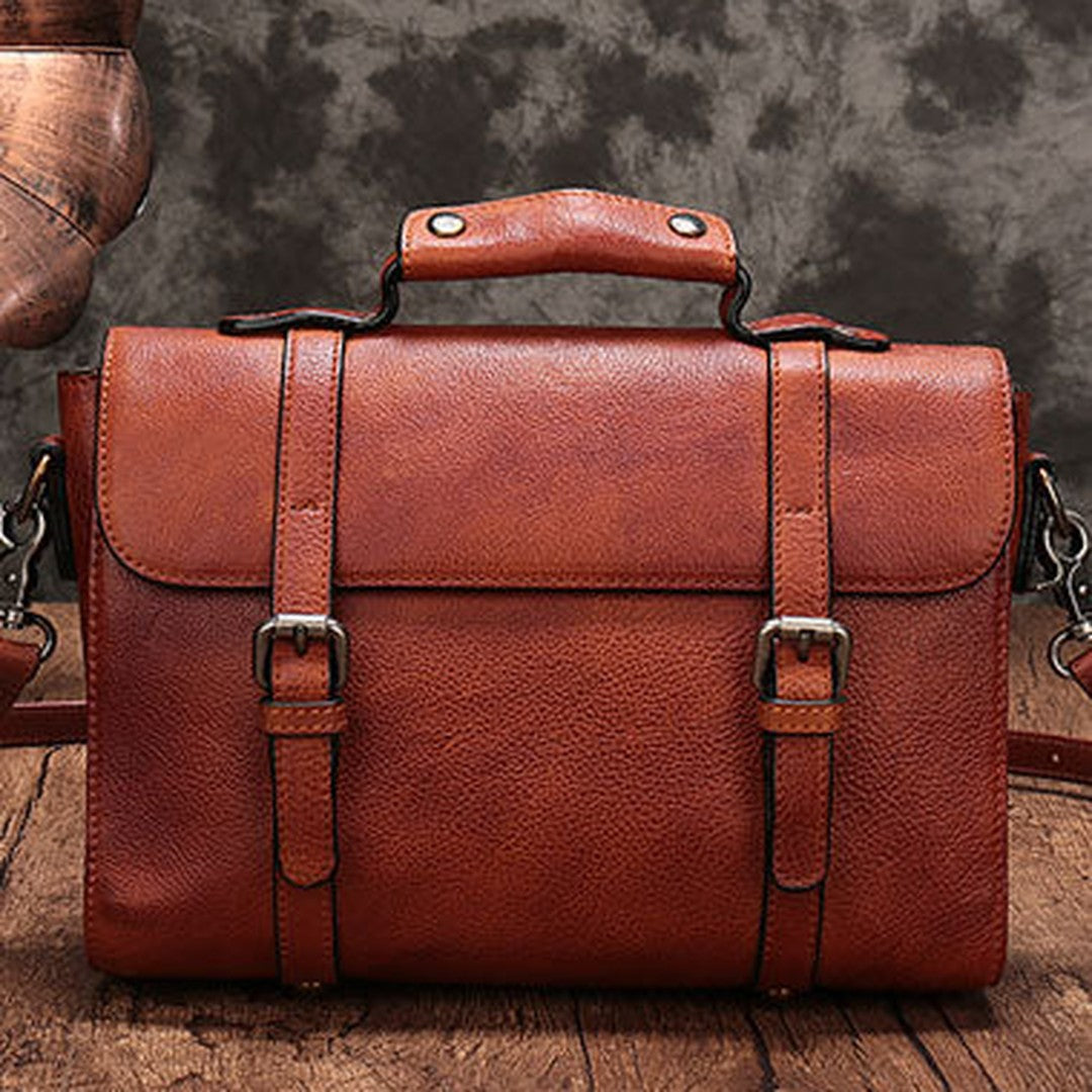 Genuine Leather Messenger Bag Mens Chest Bag Bike Bag Cycling Bag Cool iPad Bag for men