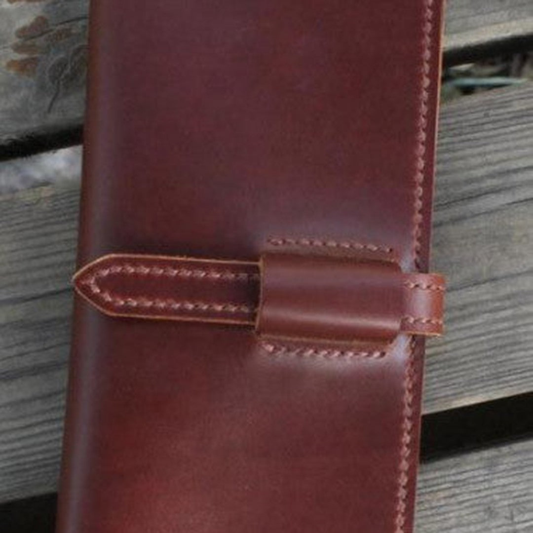 Handmade womens leather wallet long wallet clutch wallet for women