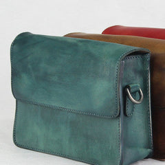 Handmade retro vintage leather Satchel Bag crossbody Shoulder Bag for girl women