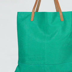 Handmade modern cute leather minimalist handbag tote shopper Bag for girl women