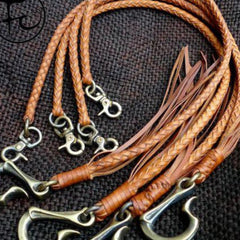 Leather trucker wallet Chain biker wallet Chain for chain wallet with dragon hook