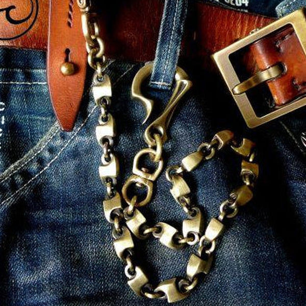 Brass biker trucker dragon hook wallet Chain for chain wallet biker wallets trucker wallets