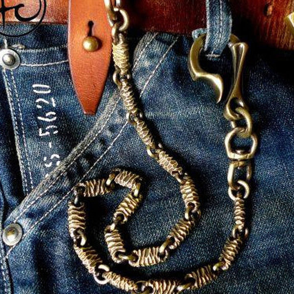 Brass biker trucker dragon hook wallets Chain for chain wallet biker wallet trucker wallet