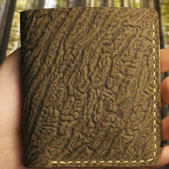 Handmade billfold leather wallet purse leather billfold wallet for men women