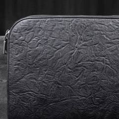 Handmade Genuine Leather Large Clutch Leather Men Phone Pad Zip Clutch Vintage Wallet For Men
