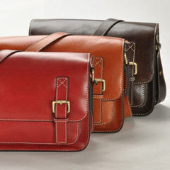 Handmade vintage leather Satchel Bags crossbody bag Shoulder Bag for girl women